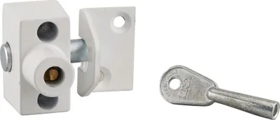 Image de Verrou à clé pour fenêtre ouvrant à la française, blanc, 1 clé - THIRARD
