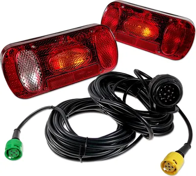 Produktbild von Rückleuchtenset | 12V | mit RFS & NSL | 13-poliger Stecker | 7,5m Kabel