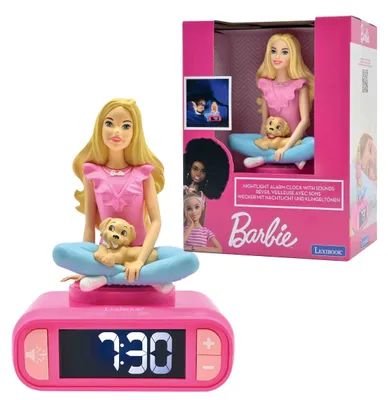 Zdjęcie produktu dla Lexibook, Barbie, budzik z lampką nocną, model RL800BBLXB