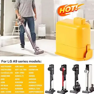 Immagine prodotto di Batteria da 6000 mAh per aspirapolvere - Batteria di ricambio per aspirapolvere A9, A9S e P9 - Li-Ion 18650 - Alta capacità - 1 pezzo
