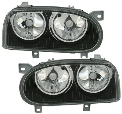 Produktbild von Scheinwerfer Klarglas schwarz links/rechts für VW Golf 3 1991-1997