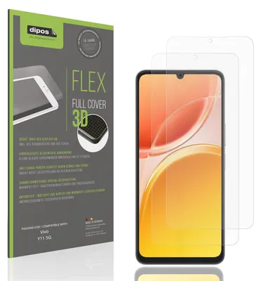 Image de 2x Full Cover mat Film pour Vivo Y11 5G Film de protection ecrán