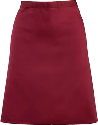 Obrázok produktu pre Premier Workwear PR151 | Bistro zástera - 70 x 50 cm - Pranie v práčke: do 60 °C - Farba: burgundská (približne Pantone 216) - Rozmery: 70 x 50 cm