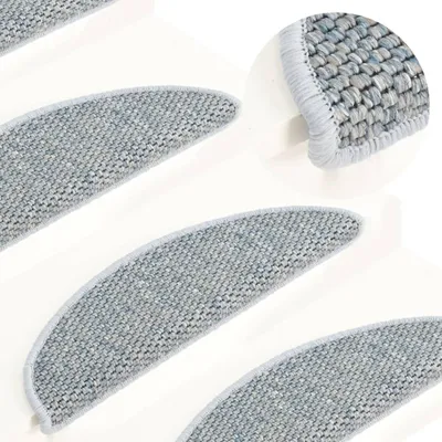 Produktbild von Treppenmatten Selbstklebend Sisal-Optik 15 Stk. 56x20cm Blau , Stufenmatten Design 2024