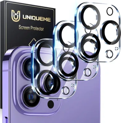 Produktbild von Kameraschutz iPhone 14 Pro Max [3 Stück] Kratzfest Ultra-Klar 9H Schutz