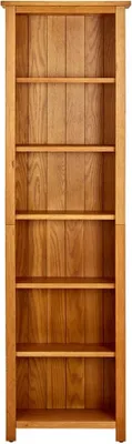 Image de vidaXL Bibliothèque 6 compartiments 52x22x180 cm chêne massif
