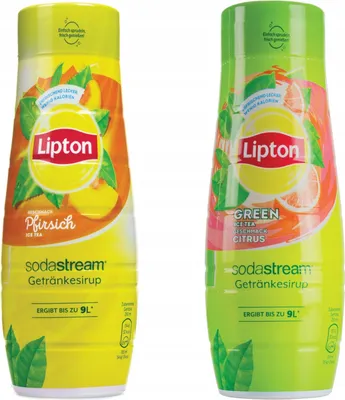 Obrázok produktu pre Sodastream sirup Lipton ľadový čaj broskyňový zelený čaj 2x440ml nápojový sirup
