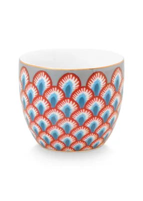 Produktbild von PIP STUDIO Flower Festival Scallop Eierbecher Light Blue/red
