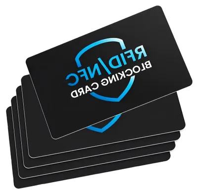Produktbild von 5 Stück ultradünne RFID Blocker Karte für kontaktlosen Kreditkartenschutz