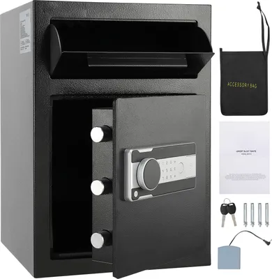 Produktbild von SucceBuy 2.5 Cub Depository Safe, Einwurf-Safe mit elektronischem Codeschloss und 2 Schlš¹sseln, 20,27'' x 13,97'' x 13,97'', fš¹r Bargeld und Post, Zuhause, Hotel, Bš¹ro