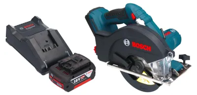 Obrázek produktu pro Bosch GKM 18V-50 Professional akumulátorová okružní pila na kov 18 V 136 mm bez kartáčů + 1x akumulátor 5,0 Ah + nabíječka