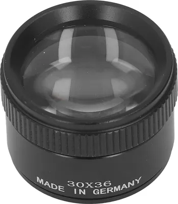 Obrázek produktu pro Lupa na šperky 30x (30 x 36 mm) s optickou čočkou, zvětšovací sklo pro kontrolu a kutilské práce