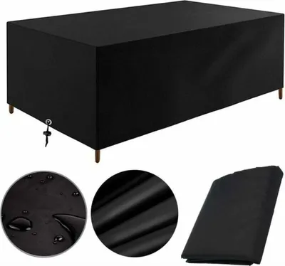 Produktbild von Abdeckung für Gartenmöbel, 200 x 100 x 75 cm, Schutzplane für Gartentisch, Gartenmöbel, wasserdicht, winddicht, UV-beständig, kältebeständig, Möbelabdeckung aus Oxford-Gewebe (200 x 100 x 75 cm)