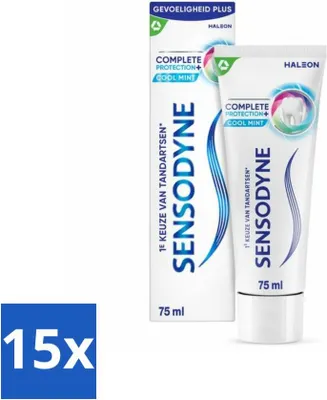 Produktbild von Sensodyne Zahnpasta Komplettschutz + Kühle Minze 75 ml - Vorteilspack - 15 Stücke