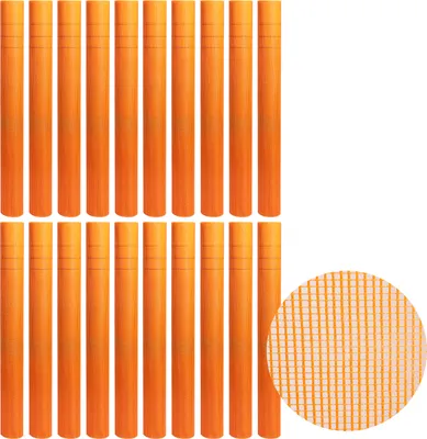 Produktbild von Aopunly 20 Rolle Armierungsgewebe 160g/m² 4x4mm Putzgewebe Glasfasergewebe Gewebe Orange 1000m²