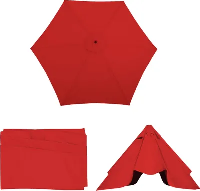 Zdjęcie produktu dla Pokrowiec wymienny na parasol Florida, pokrowiec wymienny na parasol, Ø 3m poliester 6 rozpórek ~ czerwony