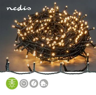 Obrázek produktu pro Vánoční osvětlení | Řetězec | 720 LED diod | Teplá bílá | 54,00 m | Světelné efekty: 7 | Vnitřní nebo venkovní | Napájecí adaptér