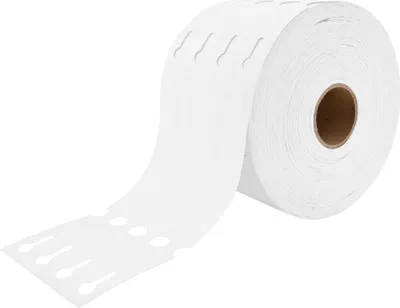 Image de CombiCraft étiquettes à boucle Tyvek blanches - 250 x 25 mm - 1500 étiquettes sur rouleau