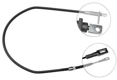 Produktbild von A.B.S. Handbremsseil Seilzug Feststellbremse passend für MERCEDES-BENZ S-Klasse Limousine (W220) Hinten Links K17227