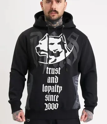 Obrázek produktu pro Pánská mikina Amstaff Cruzar Hoodie Black - 2XL