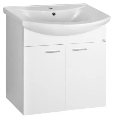 Produktbild von Aqualine ZOJA Unterschrank 61,5x74x32,5cm, weiß, 2x Tür