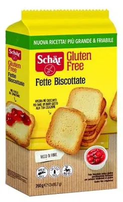 Imagen del producto de SCHAR FETTE BISCOTTI, 3 porciones de 86,7 g