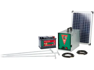 Produktbild von AKO Savanne 3000 Starterset 12 V, Mit 88 Ah Akku, Komplettset, mit Solarmodul