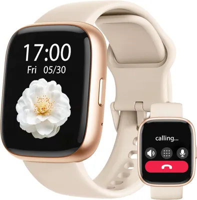 Smartwatch Damen Herren 1.83 Zoll Fitnessuhr mit Bluetooth Anrufen Alexa Herzfrequenz Schlafmonitor 100 Sportmodi IP68