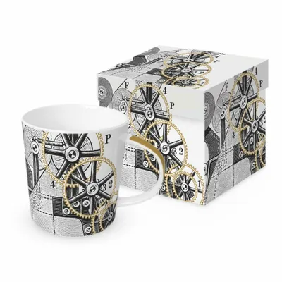 Immagine prodotto di PPD Clockwork Trend Mug, in Geschenkbox, Henkelbecher, Kaffeebecher, Becher, Tasse, New Bone China, 400 ml, 160302419