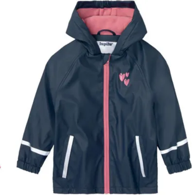 Produktbild von Lupilu Mädchen Matsch und Buddeljacke Gefüttert Wind- und wasserdicht  Navy 110 - 116