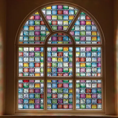 Sichtschutzfolie Regenbogen 60x200 cm, Anti-UV, dekorativ