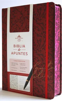 Produktbild von Biblia de Apuntes Rvr 1960 Tapa Dura, Vino Tinto (Edición Cantos Pintados) / Spanish Journalling Bible Rvr 1960 Hardcover Burgundy
