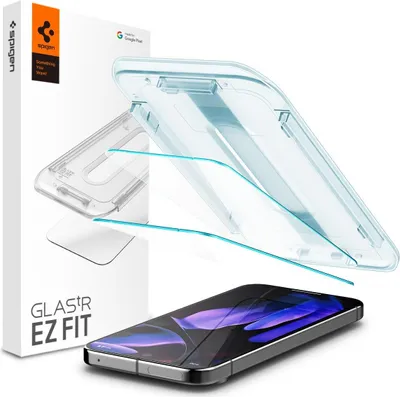 Obrázek produktu pro Spigen GLAS.tR EZ Fit, Google, Google Pixel 9 (2024), Google Pixel 9 Pro (2024), Prachuodolný, Odolné proti poškrábání, Průhledná, 2 kusů