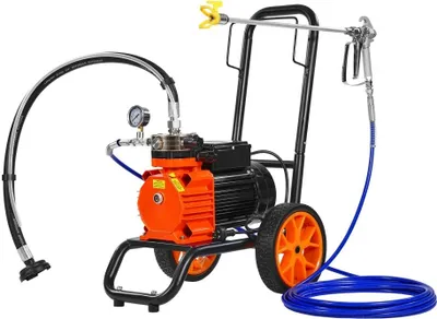 Obrázok produktu pre Bezvzduchové striekacie zariadenie s membránou 1100 W - Vysoko výkonné striekacie zariadenie s funkciou samonasávania - Plynulá regulácia otáčok - Mobilné a užívateľsky prívetivé - Rozsiahle príslušenstvo na profesionálne striekanie