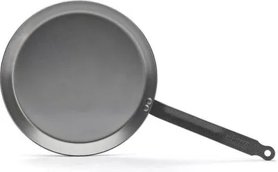 Produktbild von 30-cm Pannenboden Stahlgrau 6447.10 mit silikonem Griff