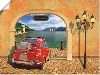 Produktbild von ARTland Poster Kleiner italienischer Hafen Größe: 60x45 cm