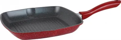Obrázek produktu pro Grilovací pánev Oliver Voltz OV54316A28, 28 cm, Mramorový povrch, Indukční, Červená