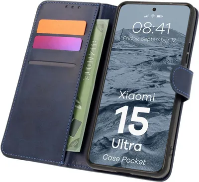 Produktbild von BIZON Hülle Tasche Xiaomi 15 Ultra marineblau