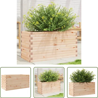 Immagine prodotto di The Living Store Fioriera 90x40x45,5 cm in legno di pino massiccio