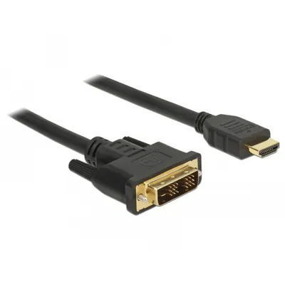 Produktbild von Kabel DVI 18+1 Stecker > HDMI-A Stecker 1,0 m Delock