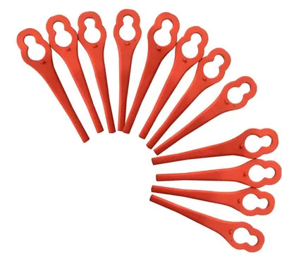 Produktbild von 50 x Ersatzmesser Kompatibel mit Rasentrimmer,Rasenm채hermesser,Kunststoffmesser Ersatzteile, Passend f체r Einhell GE GC BG RG Modelle und mehr
