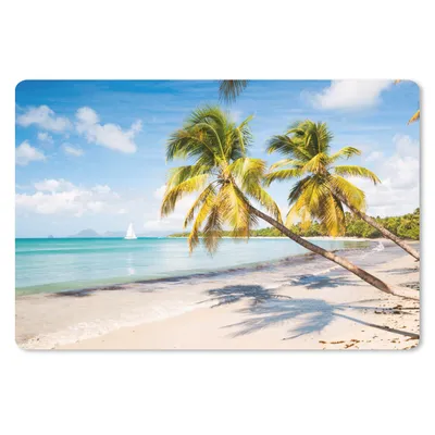 Produktbild von MuchoWow® Mauspad Mousepad Strand - Palme - Schatten 27x18 cm - Mousepads - Maus Mat - Pad - Mausunterlage - Büroartikel - Desk Matten