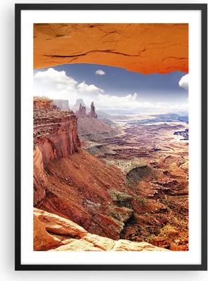 Produktbild von Gerahmtes Poster - Schwarzer Rahmen - Amerika arizona schlucht geologie - 50x70 cm - Wand Bild - Wanddeko - Wandbilder - Wandposter - Bilderrahmen - Bilder - Kunstdruck - Wandbild - P2BPA50x70-2645