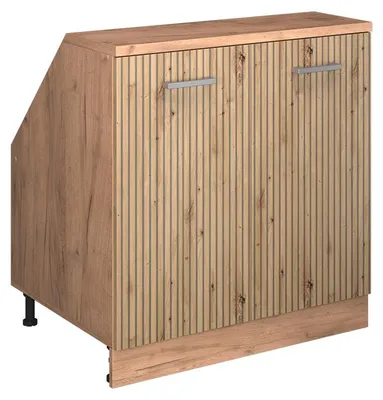 Zdjęcie produktu dla Szafa skosna Vicco Rion Dąb rzemieślniczy 80 x 81.6 cm z 2 drzwiami, korpus szafy głębokość 60 cm, Model 60235