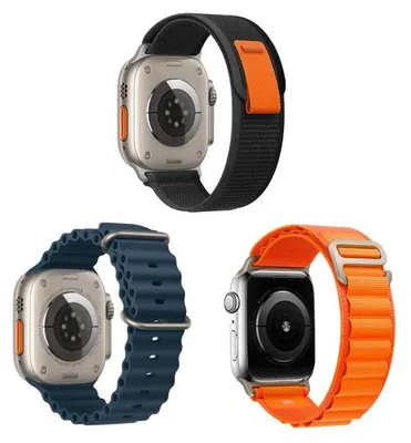 Image de 3 bracelets de montre pour Apple Watch Ultra/Ultra 2, compatible avec les modèles 42/44/45/49 mm et SE 5-9