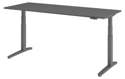 Produktbild von bümö Schreibtisch elektrisch XBHM - Nachbildung: Graphit, Gestell: Graphit, Größe: 200 x 80 cm