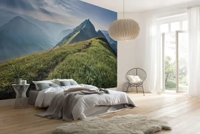 Produktbild von Komar Vlies Fototapete - Green Vein - Größe: 400 x 250 cm (Breite x Höhe) - 4 Bahnen, Wohnzimmer, Schlafzimmer, Tapete