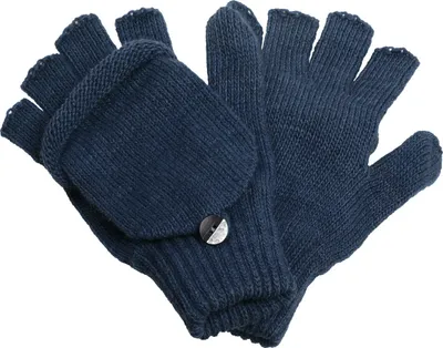 Produktbild von Halbfinger Handschuh mit Klappe melange Farben