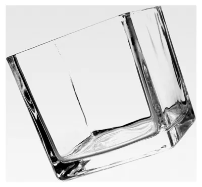 Produktbild von Würfelförmige Glasvase aus dickem Glas – quadratisches Blumengefäß für Hydroponik – transparente Schreibtischdekoration für Zuhause und Büro