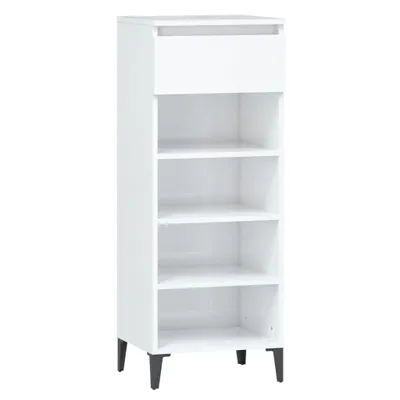 Produktbild von vidaXL Schuhregal Hochglanz-Weiß 40x36x105 cm Holzwerkstoff